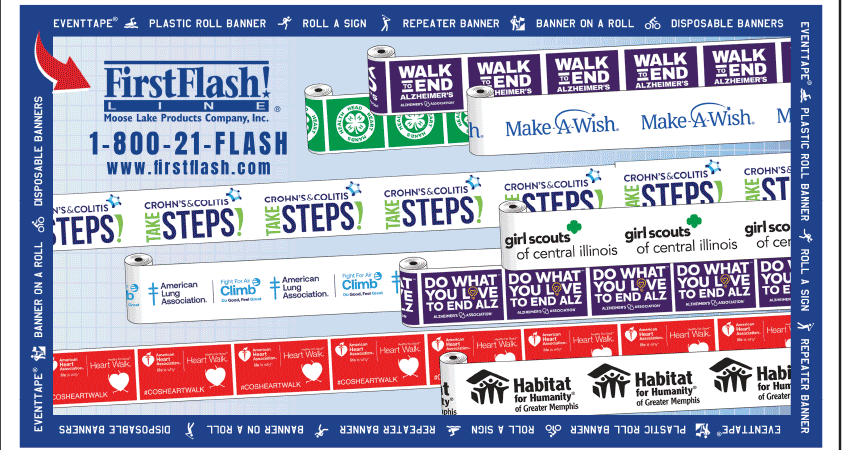 EventTape rolls for national nonprofits